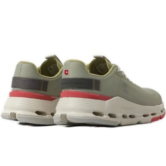 On Running Women’s Cloudnova Form 2 Lace-Up Sneakers in Chalk / Salmon Size 8 - Picture 6 of 14